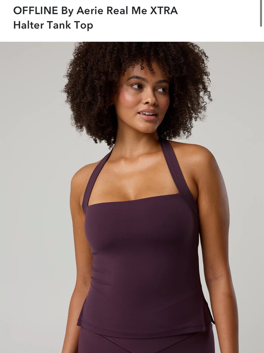 Halter Bandeau in Deep Plum